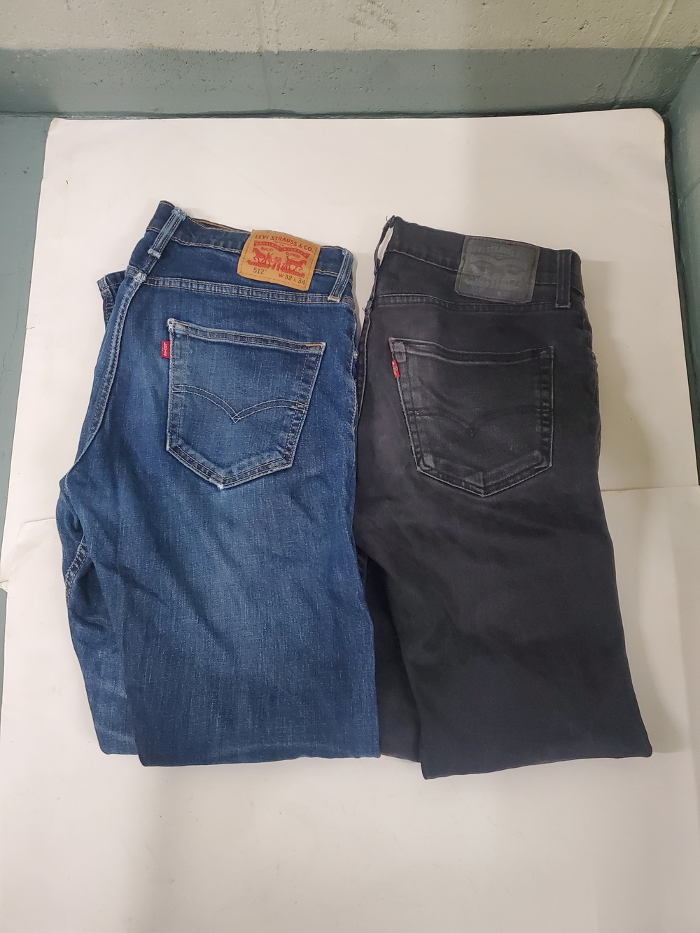 Levi's Jeans 512— Blue and Black Classic Denim 2 Pairs